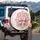 Satin Ribbon Bow Rococo Filigree Damask Patterns Home Decor Gift Spare Tire Cover - 3