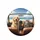 Golden Retriever Dog Tabby Cat Steering Wheel Beach - Vehicle Travel Essentials Spare Tire Cover - 4