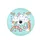 Floating Smiling Clouds Rainbow Arcs Pink Outline Stars - Everyday Car Decor Gift Spare Tire Cover - 4