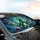 Majestic Octopus Stained Glass Christmas Tree Festive Red Gold Ornaments - Road Trip Gift Car Sunshade - 6