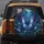 Luminous Blue Purple Butterfly Night Garden Fireflies Flowers - Outdoor Decor Gift Spare Tire Cover - 5