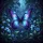 Luminous Blue Purple Butterfly Night Garden Fireflies Flowers - Outdoor Decor Gift Spare Tire Cover - 6