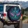 Luminous Grey Alien Flask UFO Cosmic Void - Otherworldly Sci-Fi Vehicle Decor Gift Spare Tire Cover - 3