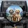 Poodle Goldendoodle Family Mountain Landscape - Dog Lover Outdoor Adventure Gift Spare Tire Cover - 1