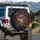 Animal Paw Prints Car Accessory - Pet Lover Travel Gift for All Auto Vehicles Spare Tire Cover - 3