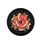 Watermelon Slices Green Leaves Black Background - Summer Road Trip Accessory Spare Tire Cover - 4