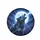 Muscular Grey Wolf Electric Blue Lightning Full Moon Cosmic Sky - Fantasy Lover Gift Spare Tire Cover - 4