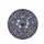 Vibrant Fuchsia Sky Blue Floral Foliage Botanical - Everyday Auto Accessory Gift Spare Tire Cover - 4