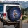 Two Realistic Tabby Cats Shattered Glass Cosmic Void - Gift for Cat Lover Spare Tire Cover - 3