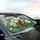 Red Cardinal Blue Bird Lily Stained Glass - Road Trip Car Decor Gift Car Sunshade - 6