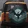 Mythic Soaring Black Dragon Full Moon Night Sky Mountain Peaks - Fantasy Gift Spare Tire Cover - 5