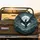 Mythic Soaring Black Dragon Full Moon Night Sky Mountain Peaks - Fantasy Gift Spare Tire Cover - 2