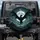 Mythic Soaring Black Dragon Full Moon Night Sky Mountain Peaks - Fantasy Gift Spare Tire Cover - 1