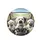 Fluffy White Dogs Driving Car Steering Wheel - Road Trip Adventure Dog Lover Gift Spare Tire Cover - 4