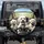 Fluffy White Dogs Driving Car Steering Wheel - Road Trip Adventure Dog Lover Gift Spare Tire Cover - 1