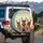 French Bulldogs Sunglasses Bandanas Sunrays Blue Sky - Pet Owner Car Gift Spare Tire Cover - 3