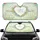 Celebrate Minds Of All Kinds Heart Floral Wreath - Car Interior Upgrade Car Sunshade - 1