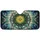Ornate Stained Glass Floral Mandala Yellow Flower Brass Outline - Car Interior Upgrade Car Sunshade - 3