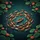 Koi Fish Lotus Pond Wooden Boat - Aquatic Life Home Decor Gift Spare Tire Cover - 6