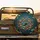 Koi Fish Lotus Pond Wooden Boat - Aquatic Life Home Decor Gift Spare Tire Cover - 2