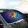 Stained Glass Rainbow Star Indigo Violet Prismatic Aurora - Car Interior Upgrade Car Sunshade - 6