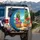 Pineapple Sunglasses Tropical Beach Scene - Vacation Travel Accessory Spare Tire Cover - 3