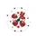 Prominent Stylized Red Ladybugs Black Spots Polka Dots - Wildlife Lover Gift Spare Tire Cover - 4