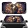 Ornate Gothic Stained Glass Skeleton Couple Sugar Skull Marigold - Car Interior Upgrade Car Sunshade - 1