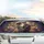 Ornate Gothic Stained Glass Skeleton Couple Sugar Skull Marigold - Car Interior Upgrade Car Sunshade - 5