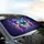 Iridescent Stained Glass Butterfly Swirling Light Particles – Travel Essentials Road Trip Gift Car Sunshade - 6