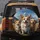 Joyful Corgi Golden Retriever Dogs Mountain Landscape - Travel Essentials Dog Lover Gift Spare Tire Cover - 5