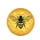 Black Honeybee Textured Wings Golden Honeycomb Floral - Wildlife Lover Gift for Bee Lovers Spare Tire Cover - 4