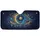 Golden Crescent Moon Star Cosmic Dust Feathers Roses Car Interior Upgrade Car Sunshade - 3