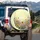 Pink Cosmos Purple Bellflower Yellow Sunflower White Daisy Garden Butterflies - Nature Lover Gift Spare Tire Cover - 3