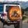 African Elephant Lion Zebra Rhinoceros Giraffe Savanna Sunset Wildlife Lover Gift Spare Tire Cover - 3