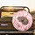 Curled Sleeping Baby Jaguar Cub Pink Roses Soft Pink Drapery - Wildlife Lover Gift Spare Tire Cover - 2
