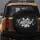 Grateful White Lily Flower Delicate Floral Scrollwork - Positive Lifestyle Gift Spare Tire Cover - 5