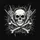 Skull Crossbones Rock On Hand Thorny Vines Smoke Lightning - Goth Rock Fan Gift Spare Tire Cover - 6