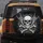 Skull Crossbones Rock On Hand Thorny Vines Smoke Lightning - Goth Rock Fan Gift Spare Tire Cover - 5