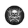 Skull Crossbones Rock On Hand Thorny Vines Smoke Lightning - Goth Rock Fan Gift Spare Tire Cover - 4