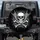 Skull Crossbones Rock On Hand Thorny Vines Smoke Lightning - Goth Rock Fan Gift Spare Tire Cover - 1