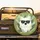 Fluffy White Cat Black Sunglasses Muted Green Leaves - Everyday Cat Lover Gift Spare Tire Cover - 2