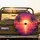 Fiery Tropical Sunset Palm Trees Ocean Scene – Outdoor Adventure Travel Gear Spare Tire Cover - 2