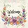Welcome Bumblebee Tulips Blue Flowers Garden - Everyday Home Decor Gift Garden Flag - 6