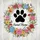 Sweet Home Paw Print Blossoms Butterflies - Home Decor Gift Garden Flag - 6
