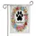 Sweet Home Paw Print Blossoms Butterflies - Home Decor Gift Garden Flag - 3