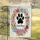 Sweet Home Paw Print Blossoms Butterflies - Home Decor Gift Garden Flag - 5