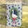 White Goose Pink Ribbon Welcome Script Foliage Wreath Peony - Home Decor Gift Garden Flag - 5