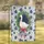 White Goose Pink Ribbon Welcome Script Foliage Wreath Peony - Home Decor Gift Garden Flag - 1