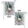 White Goose Pink Ribbon Welcome Script Foliage Wreath Peony - Home Decor Gift Garden Flag - 4